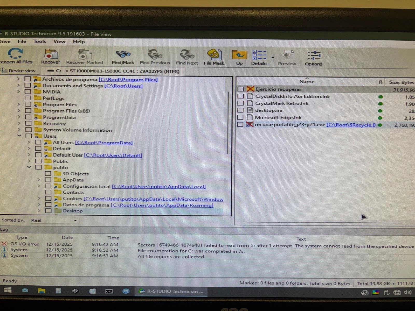 Location of the deleted files in R-Studio